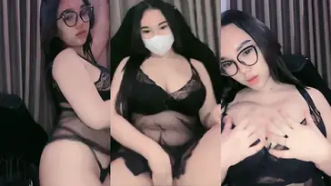 Ratu Glowing Live Mango Pamer Lingerie Hitam